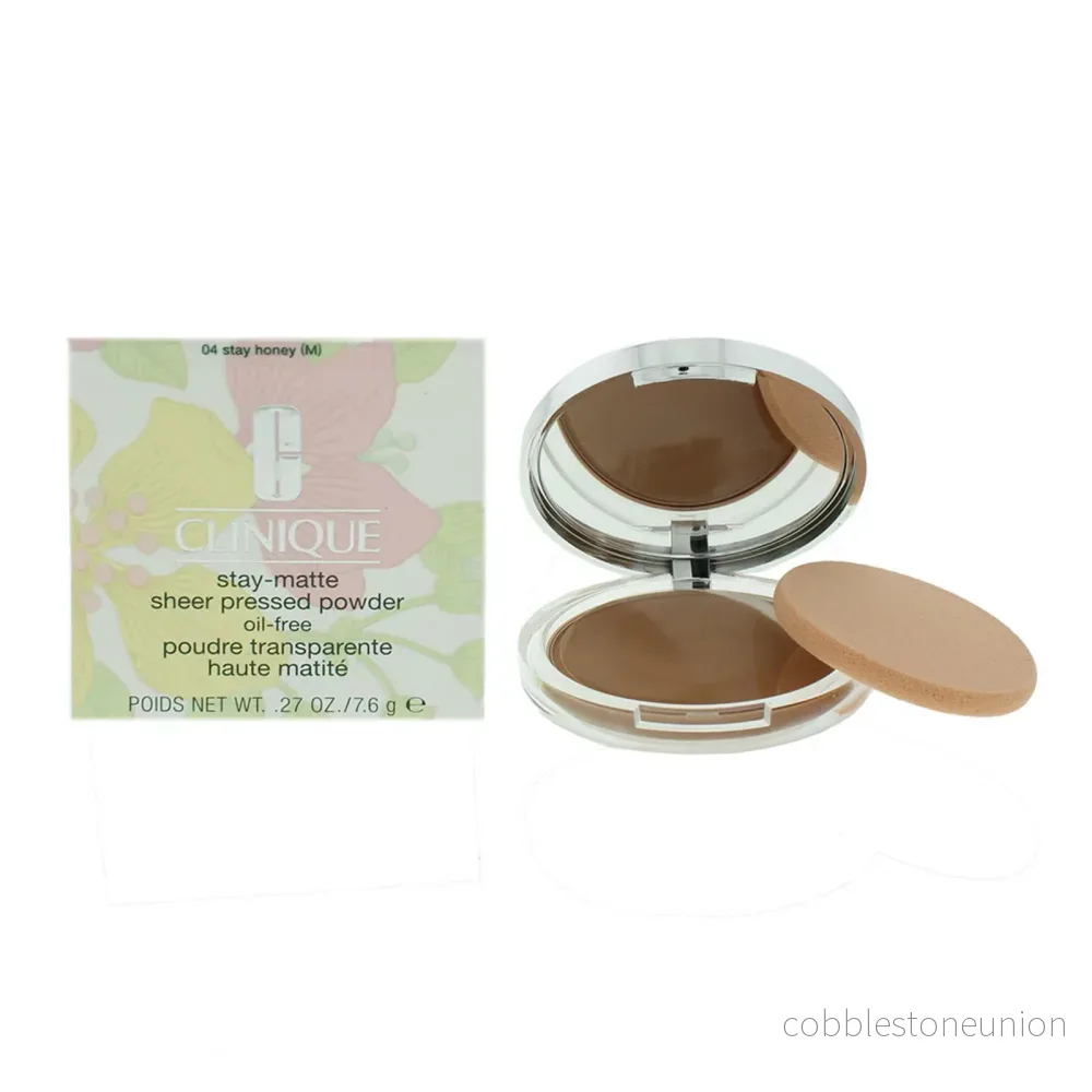 Clinique, Stay-Matte, Matt, Kompaktpuder, 04, Stanna, älskling, 7.6 g Clinique, Stay-Matte, Matt, Kompaktpuder, 04, Stanna, älskling, 7.6 g