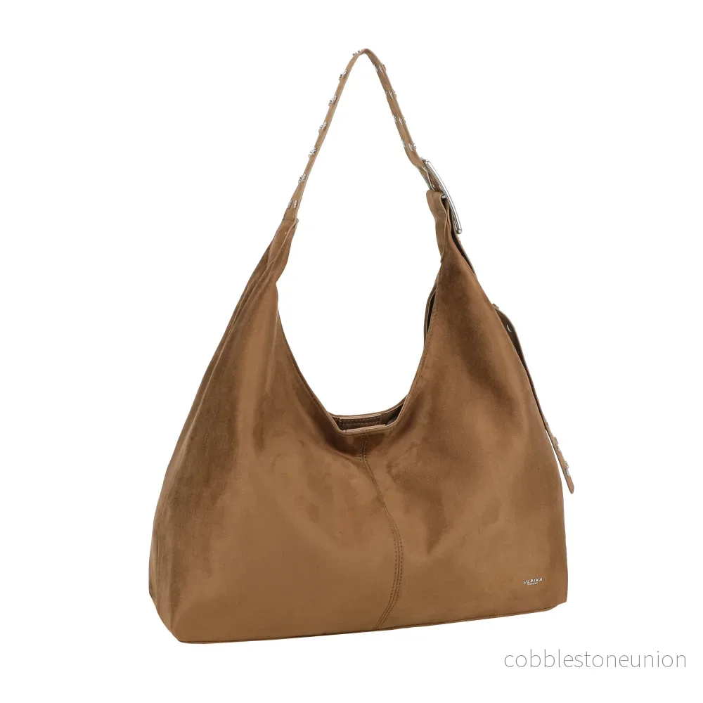 Ulrika Design Handbag Suede stuts taupe - Bild 2