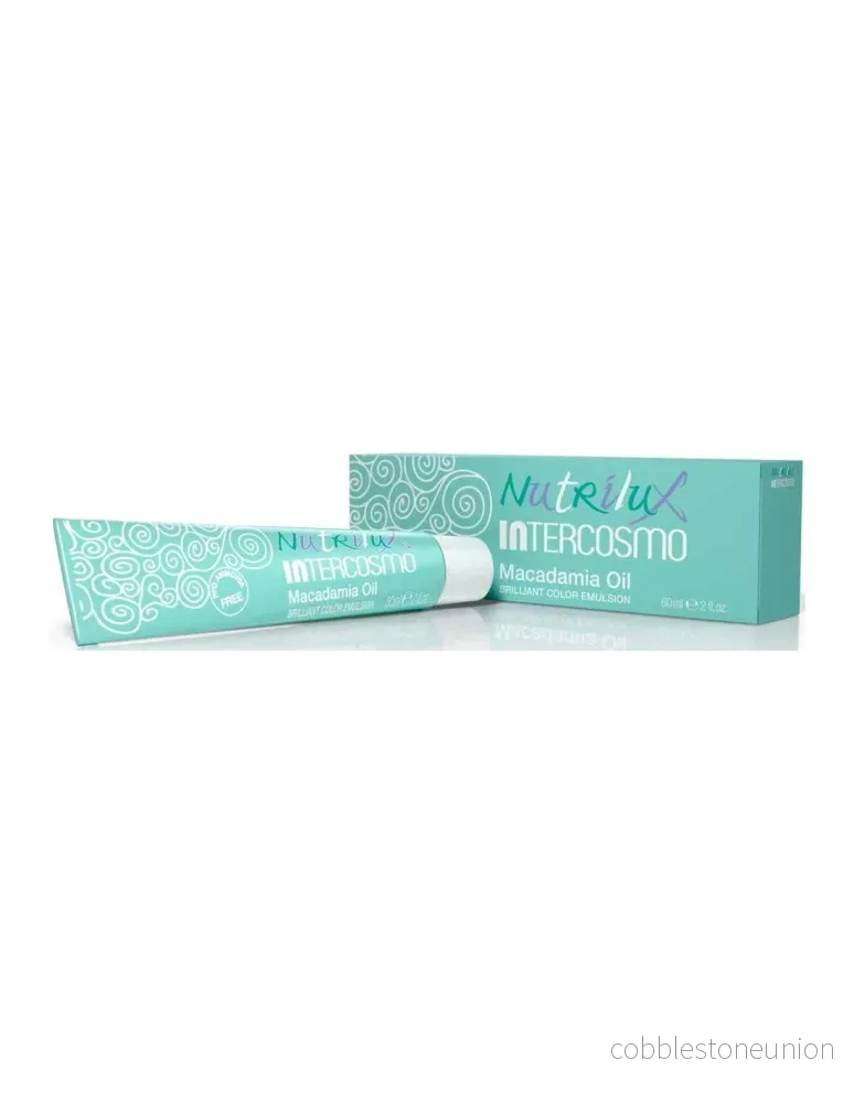 Intercosmo, Nutrilux, Permanent hårfärg, 5.13 Ljusbrun gyllene ask, 60 ml Intercosmo, Nutrilux, Permanent hårfärg, 5.13 Ljusbrun gyllene ask, 60 ml