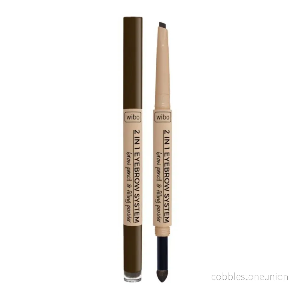 Wibo, 2 in 1 Eyebrow System, Ögonbrynskräm Penna, Puder & Borste 3-i-1, 3, Mörkbrun, 0.2 g Wibo, 2 in 1 Eyebrow System, Ögonbrynskräm Penna, Puder & Borste 3-i-1, 3, Mörkbrun, 0.2 g
