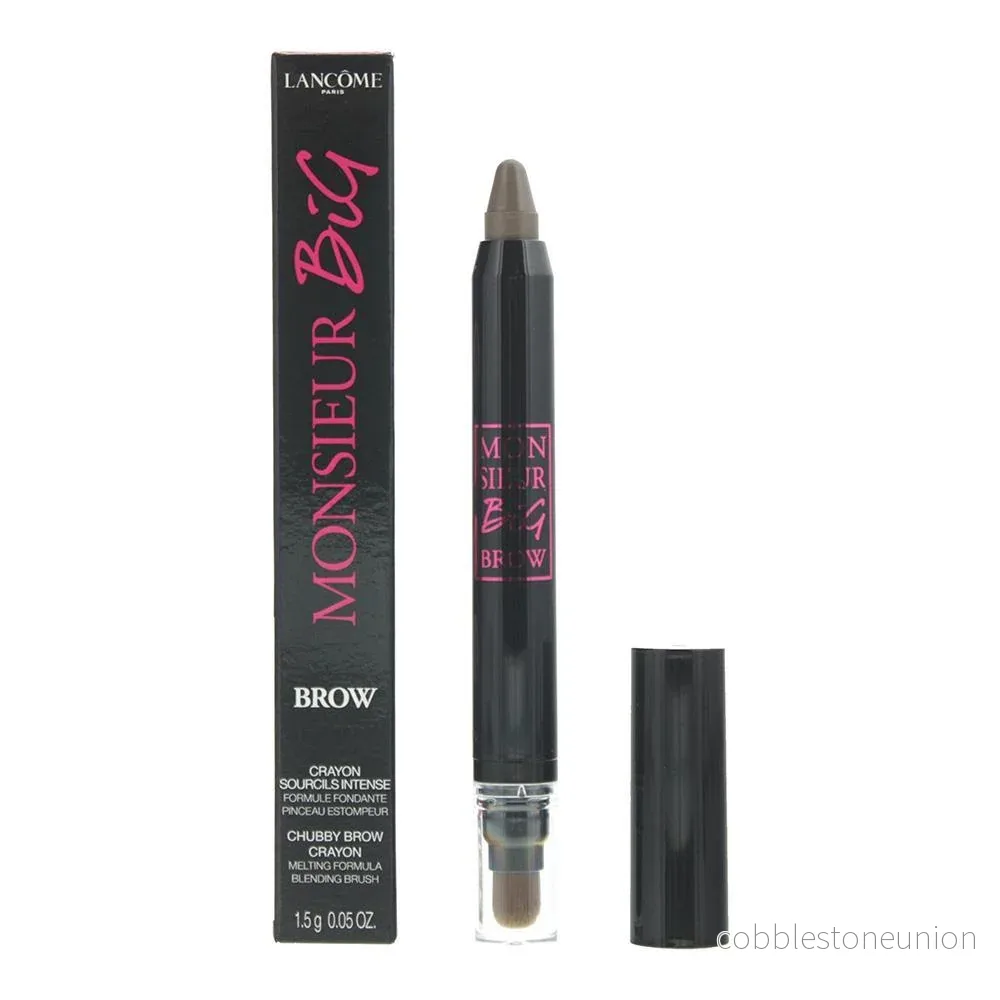 Lancome, Monsieur Big Brow, Blending, Ögonbrynspenna och borste 2-i-1, 02, Chestnut, 1.5 g Lancome, Monsieur Big Brow, Blending, Ögonbrynspenna och borste 2-i-1, 02, Chestnut, 1.5 g