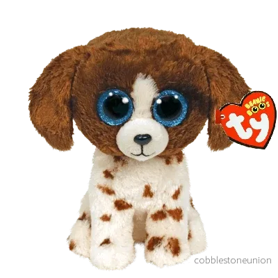TY Beanie Boos Muddles The Brown And White Dog Medium