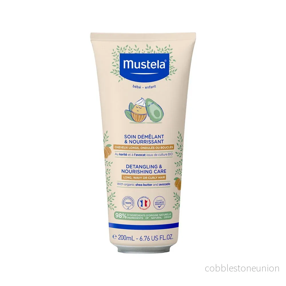 Mustela, Mustela, Shea och avokado, Hårkrämsbehandling, Reder ut och slätar ut, 200 ml