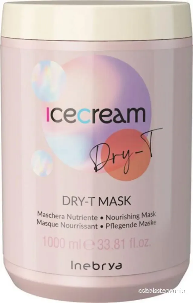 Inebrya, Ice Cream Dry-T, Hårbehandlingskrämmask, Återfuktande, 1000 ml Inebrya, Ice Cream Dry-T, Hårbehandlingskrämmask, Återfuktande, 1000 ml