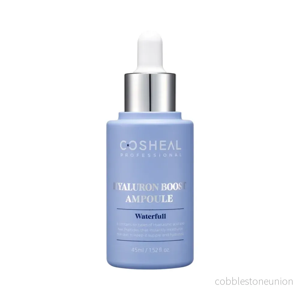Cosheal, Hyaluron Boost Ampoule, Hyaluronsyra, Anti-Aging & Hydrating, Serum, För ansiktet, 45 ml