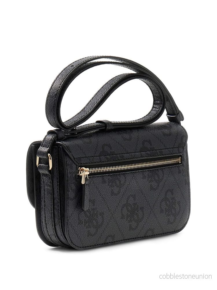 Guess Crossbody flap Janie Logo coal - Bild 2