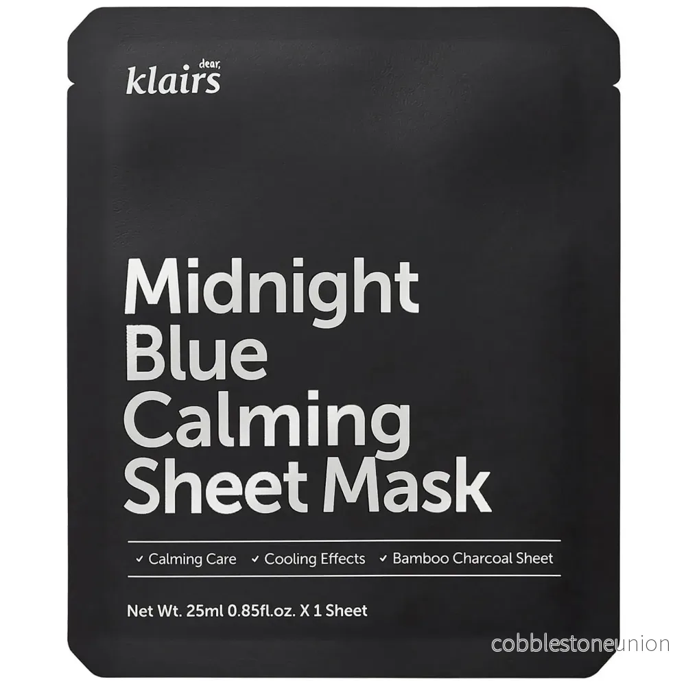 Dear Klairs, Midnight Blue, Soothing & Cooling, Facial Mask, For the face, 25 ml Dear Klairs, Midnight Blue, Soothing & Cooling, Facial Mask, For the face, 25 ml
