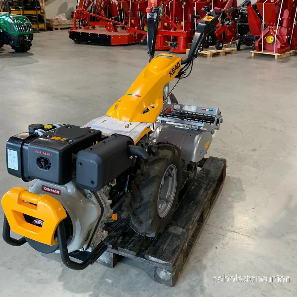 Tvåhjulstraktor Ferrari 340 Powersafe Yanmar L100 Diesel med jordfräs aggregat 66 cm & gallervält - Bild 3