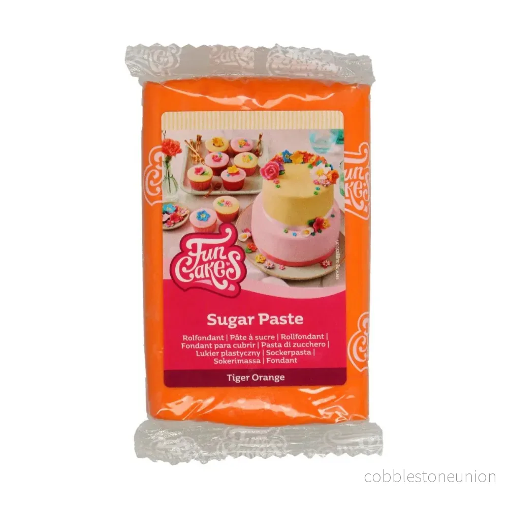 FunCakes Sockerpasta 250g - Tiger Orange