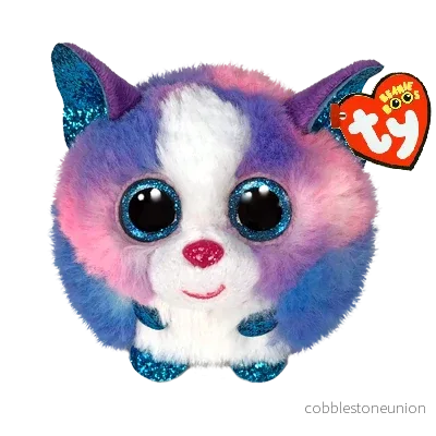 Ty Beanie Balls Cleo The Multicolor Husky