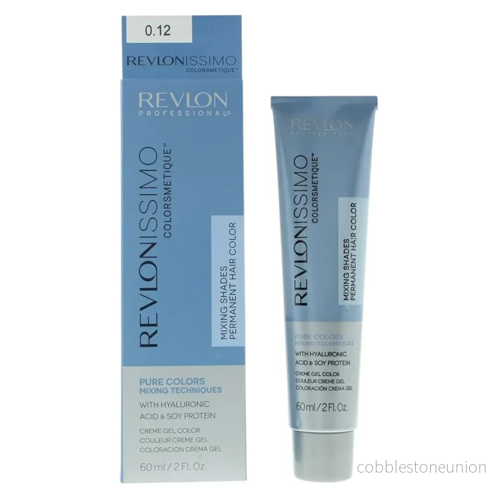 Revlon, Revlonissimo Colorsmetique, Color & Care Complex, Permanent hårfärg, 0.12 Iridescent Grey, 60 ml