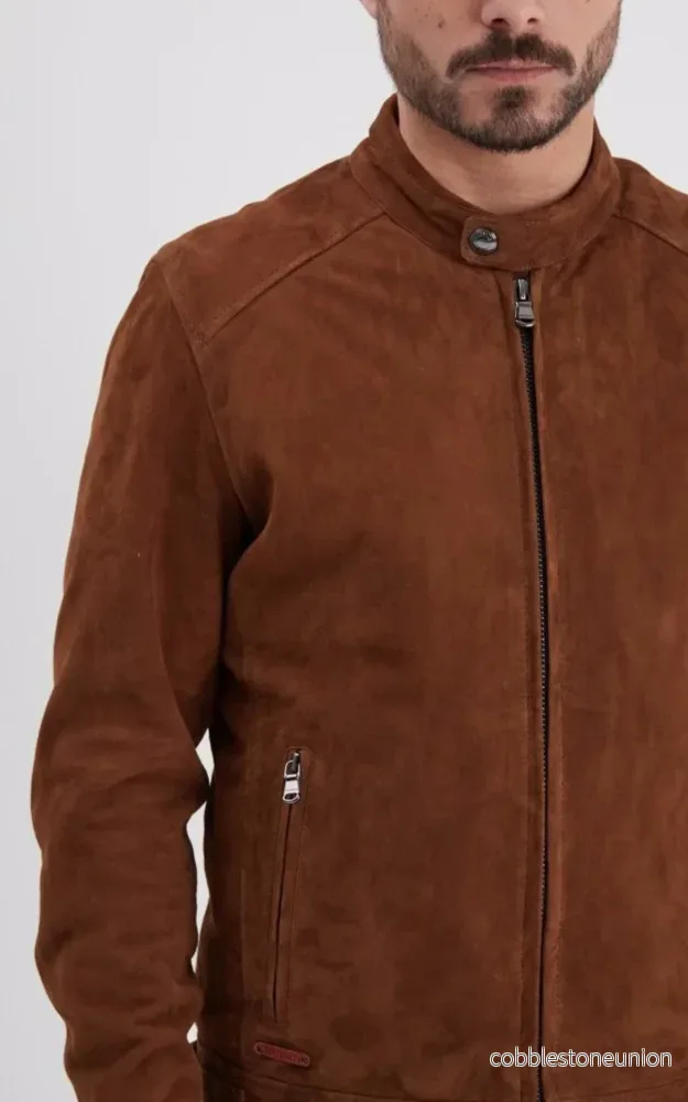 Delf Brown Suede Jacket - Men - Bild 3