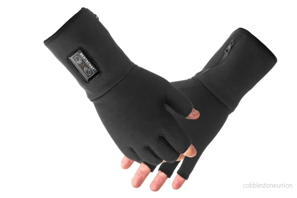 Uppvärmda Fingerlösa Innerhandskar – Dual Heating
