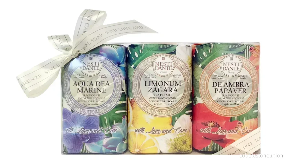 Set Trio, Nesti Dante, With Love & Care, Soothing, Tvålbar, 3 st, 250 g