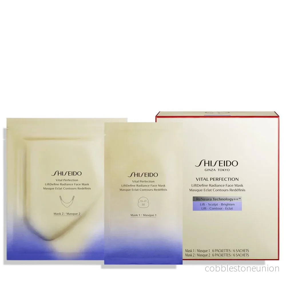 Shiseido, Vital Perfection, Anti-aging & Lyster, Ansiktsmask, För ansiktet, 12 st, 1 ml - Bild 2