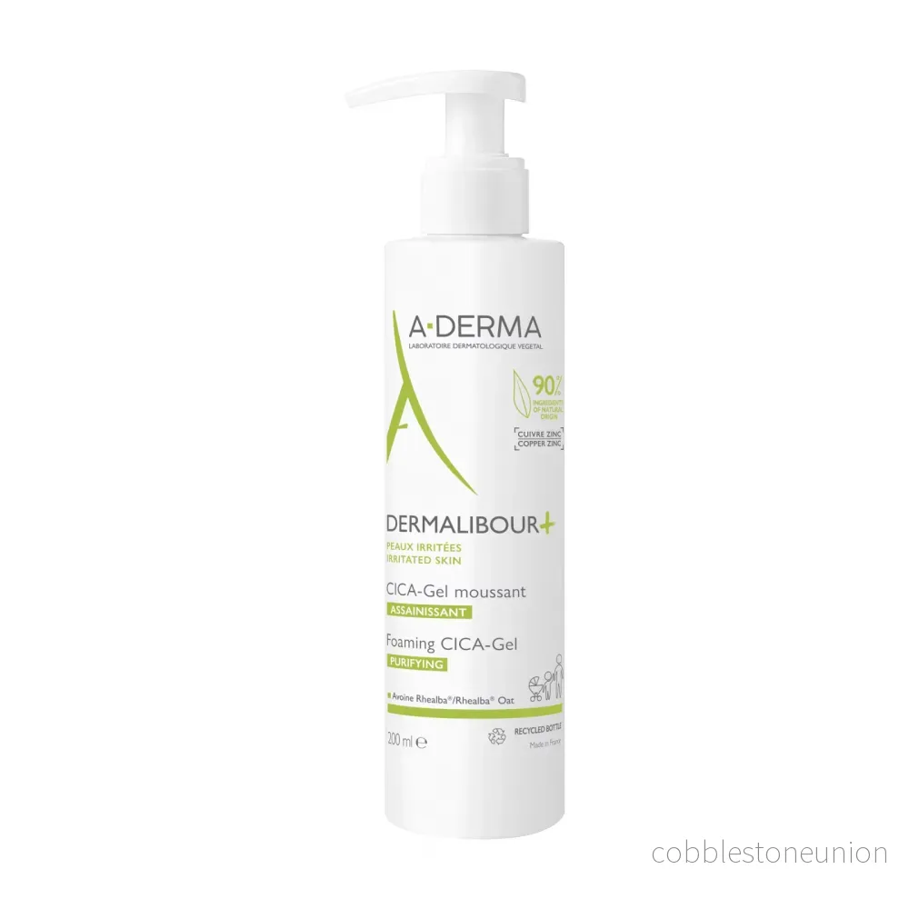 A-Derma, Dermalibour+Cica, Rengörande, Skummande gel, 200 ml