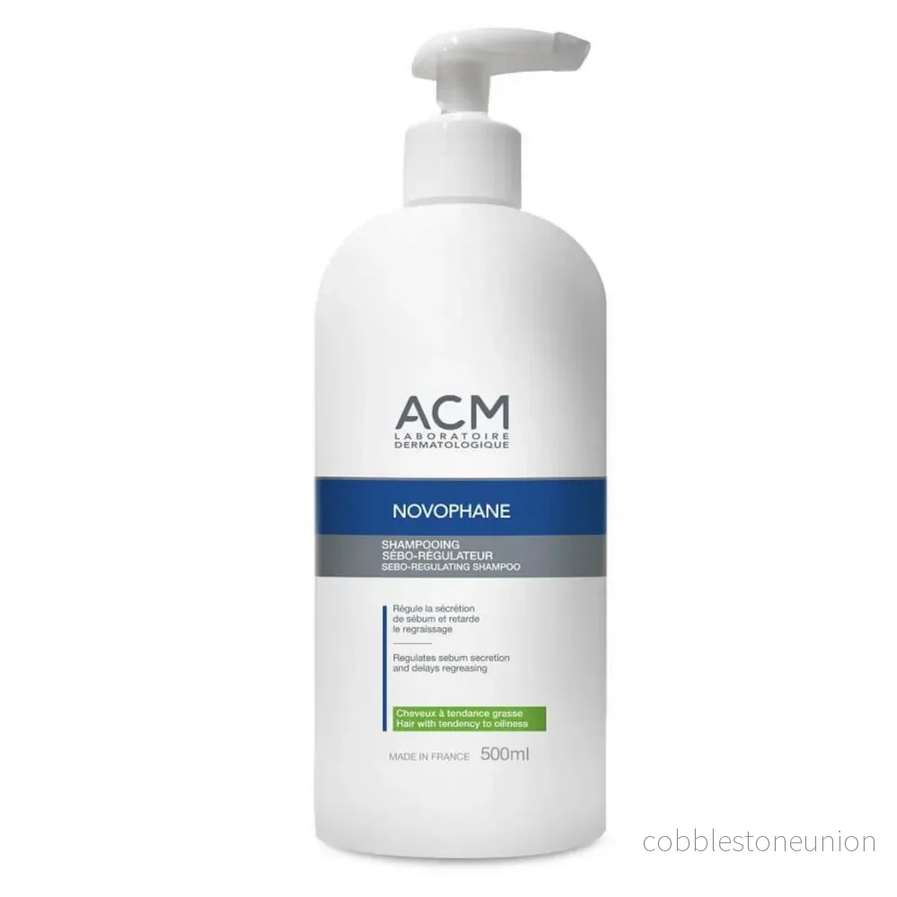 Laboratoire ACM, Novophane, Hårbehandlingsschampo, För reglering av överflödigt talg, För fett hår, 500 ml Laboratoire ACM, Novophane, Hårbehandlingsschampo, För reglering av överflödigt talg, För fett hår, 500 ml