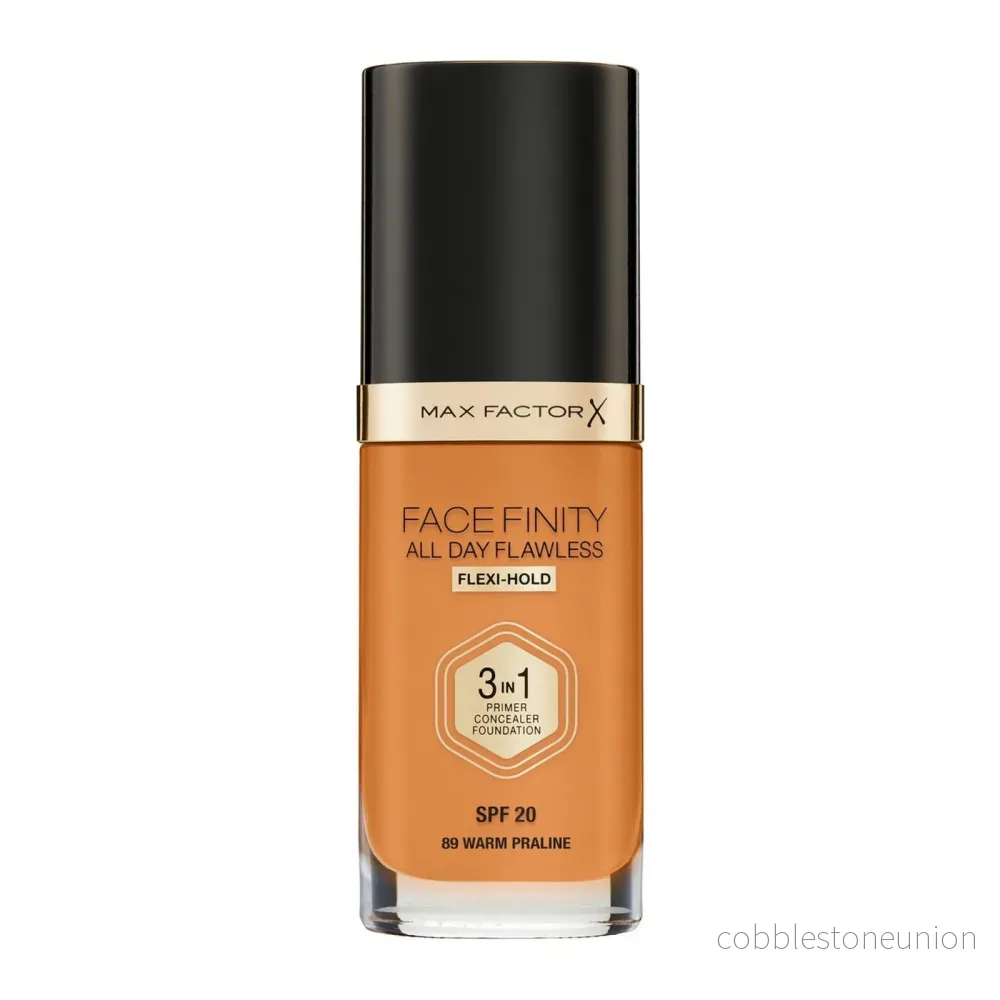 Max Factor, Facefinity All Day Flawless, Matt finish, Primer, concealer och foundation 3-i-1, 88, Pralin, SPF 20, 30 ml Max Factor, Facefinity All Day Flawless, Matt finish, Primer, concealer och foundation 3-i-1, 88, Pralin, SPF 20, 30 ml