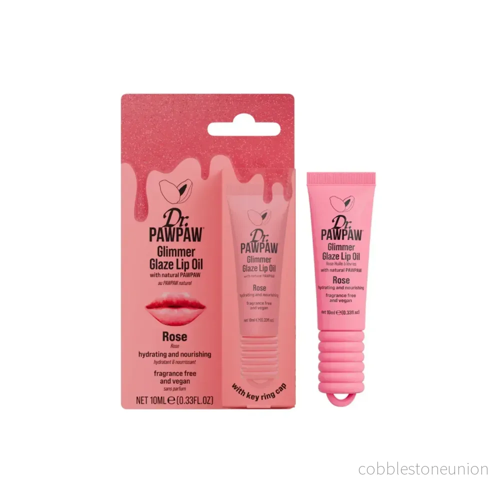 Dr. PawPaw, Glimmer Glaze, Glow & Hydrating, Läppolja, Ros, 10 ml Dr. PawPaw, Glimmer Glaze, Glow & Hydrating, Läppolja, Ros, 10 ml