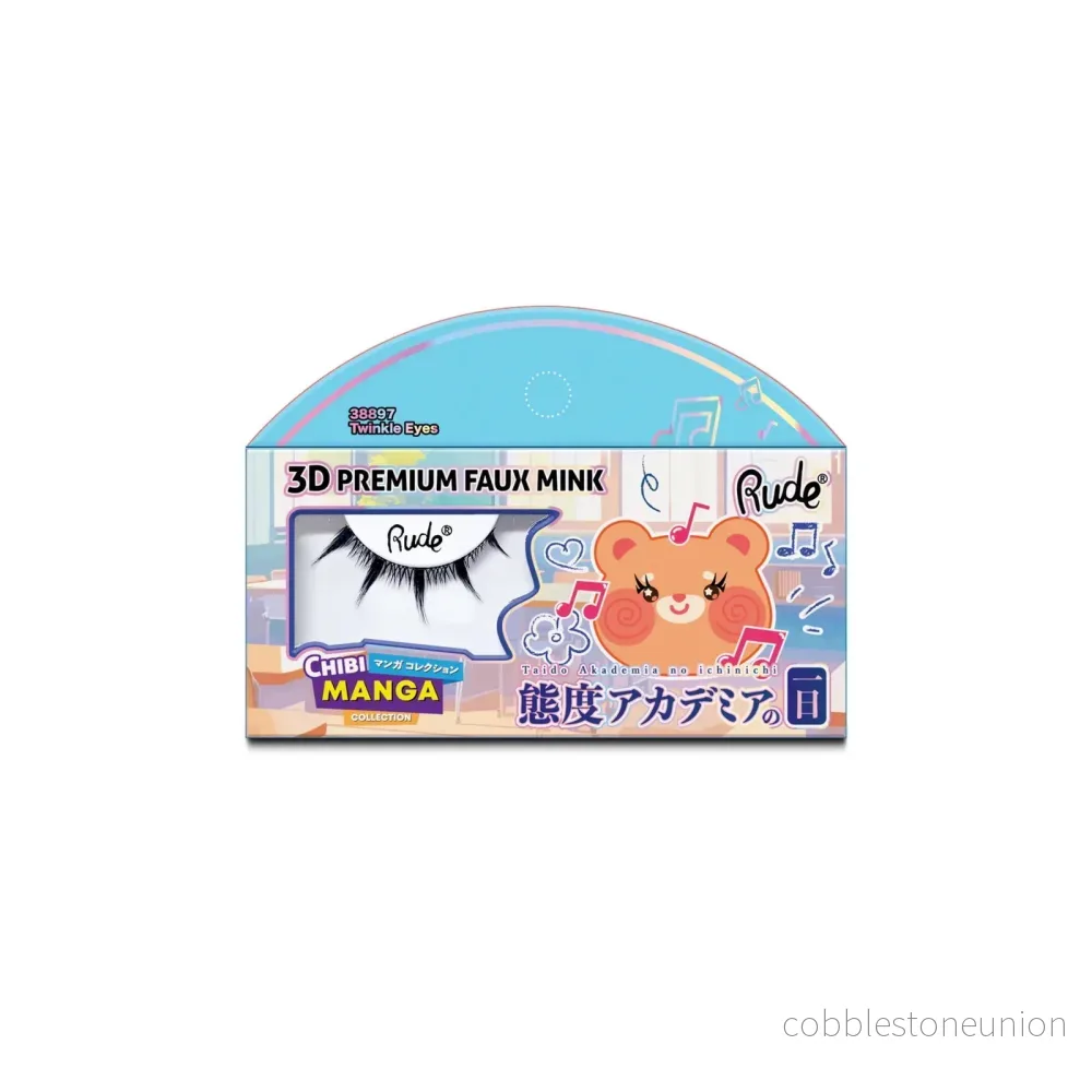 Rude Cosmetics, Chibi Manga Faux Mink – Twinkle Eyes, Lösglans Rude Cosmetics, Chibi Manga Faux Mink – Twinkle Eyes, Lösglans