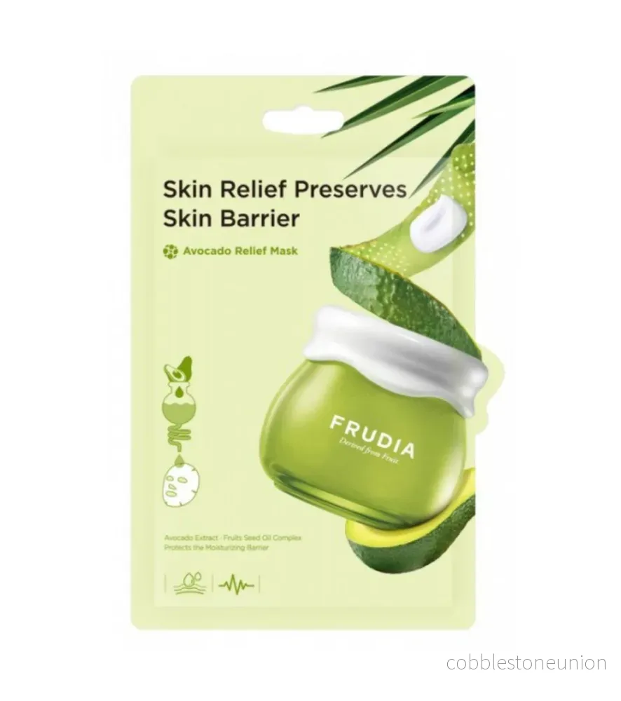 Frudia, Delivered From Fruit, Avocado, Relief, Sheet Mask, Facial, 20 ml Frudia, Delivered From Fruit, Avocado, Relief, Sheet Mask, Facial, 20 ml