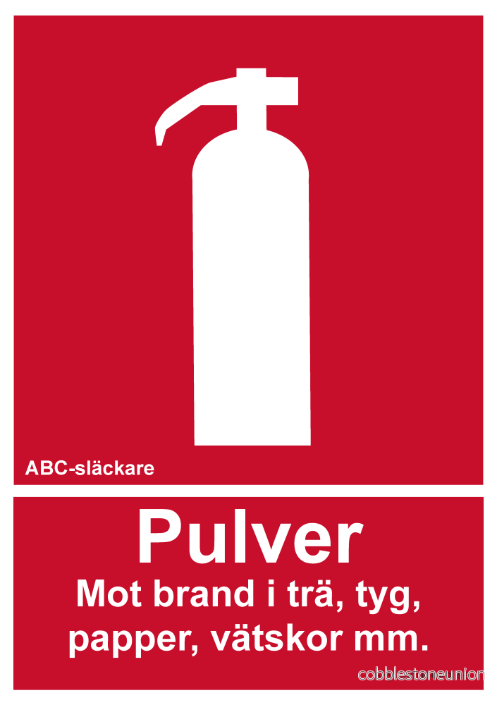 Brandsläckare pulver