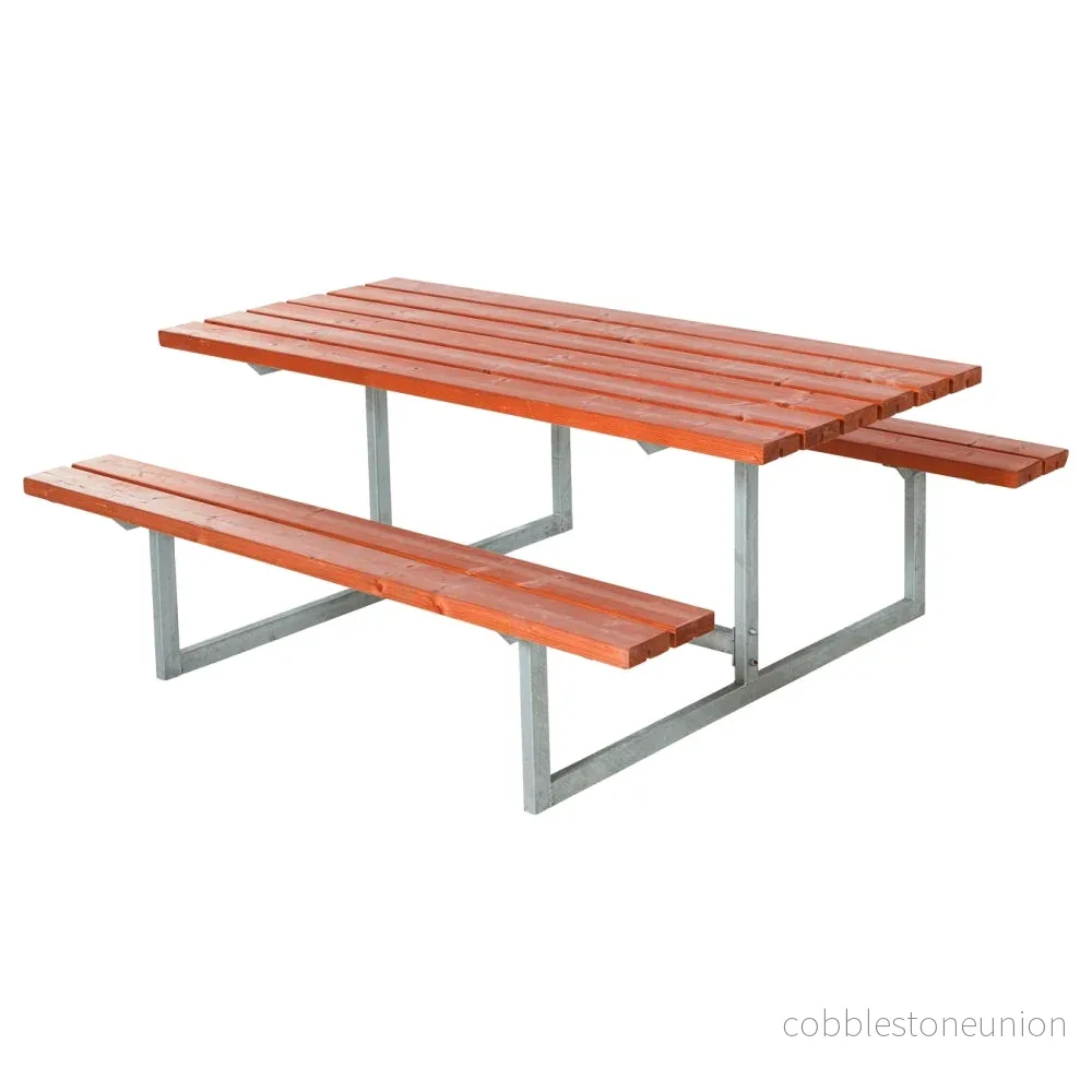 Basic bord-/bænkesæt – 177 cm – Grundmalet teak Basic bord-/bænkesæt – 177 cm – Grundmalet teak