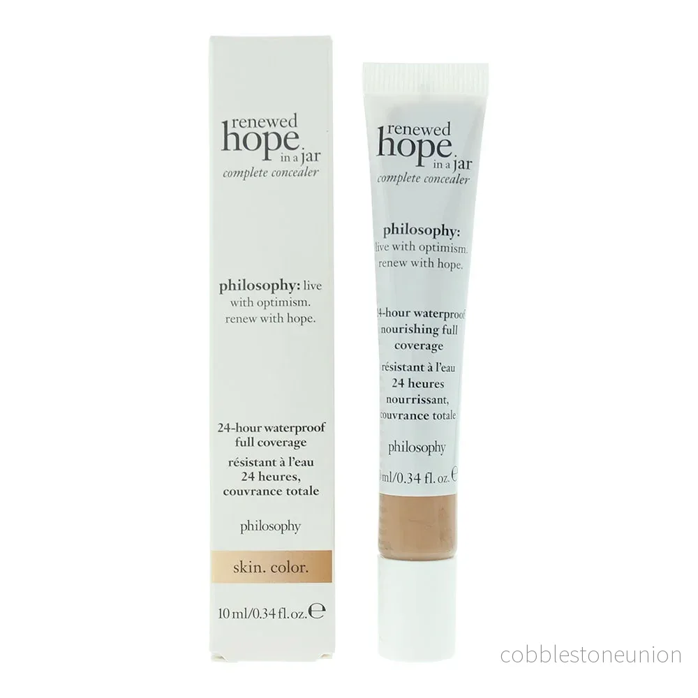 Philosophy, Renewed Hope In A Jar, Waterproof, Full Coverage, Liquid Concealer, 6.5, Tan, 10 ml Philosophy, Renewed Hope In A Jar, Waterproof, Full Coverage, Liquid Concealer, 6.5, Tan, 10 ml