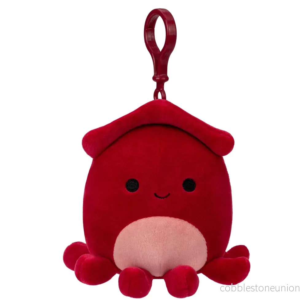 Squishmallows Clip-On Altman The Red Squid 9 Cm