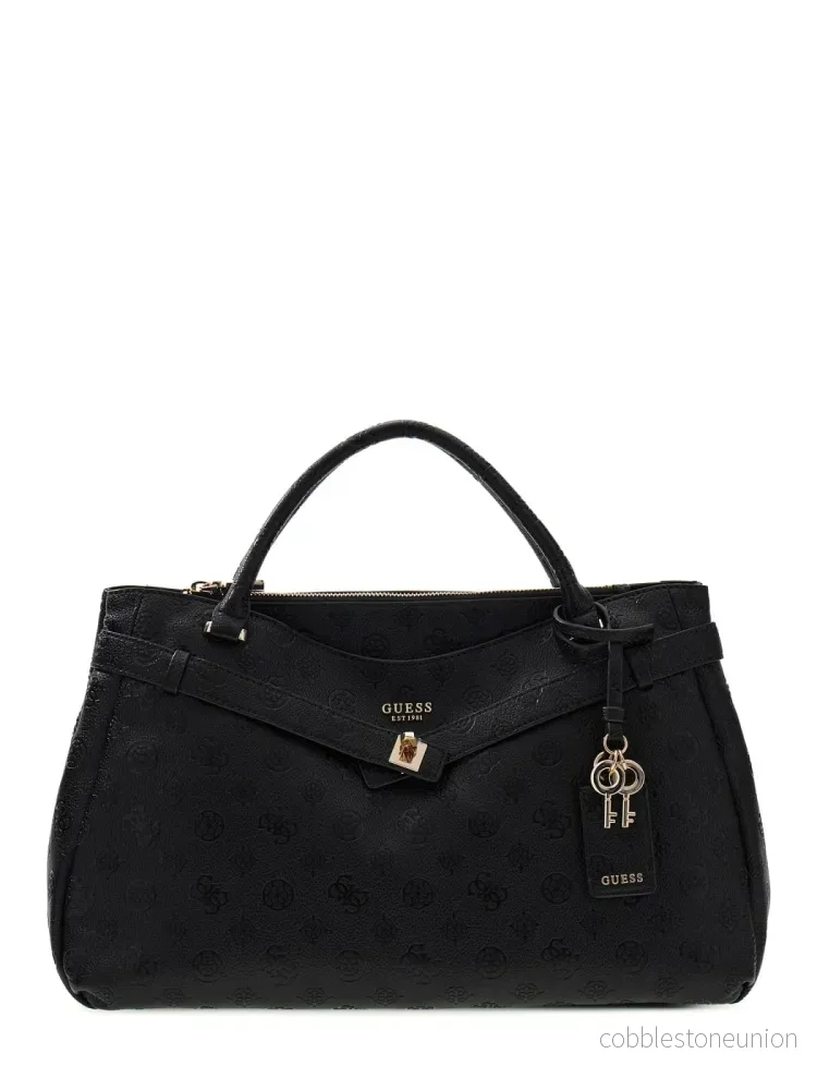 Guess Handbag Ella Logo svart Guess Handbag Ella Logo svart