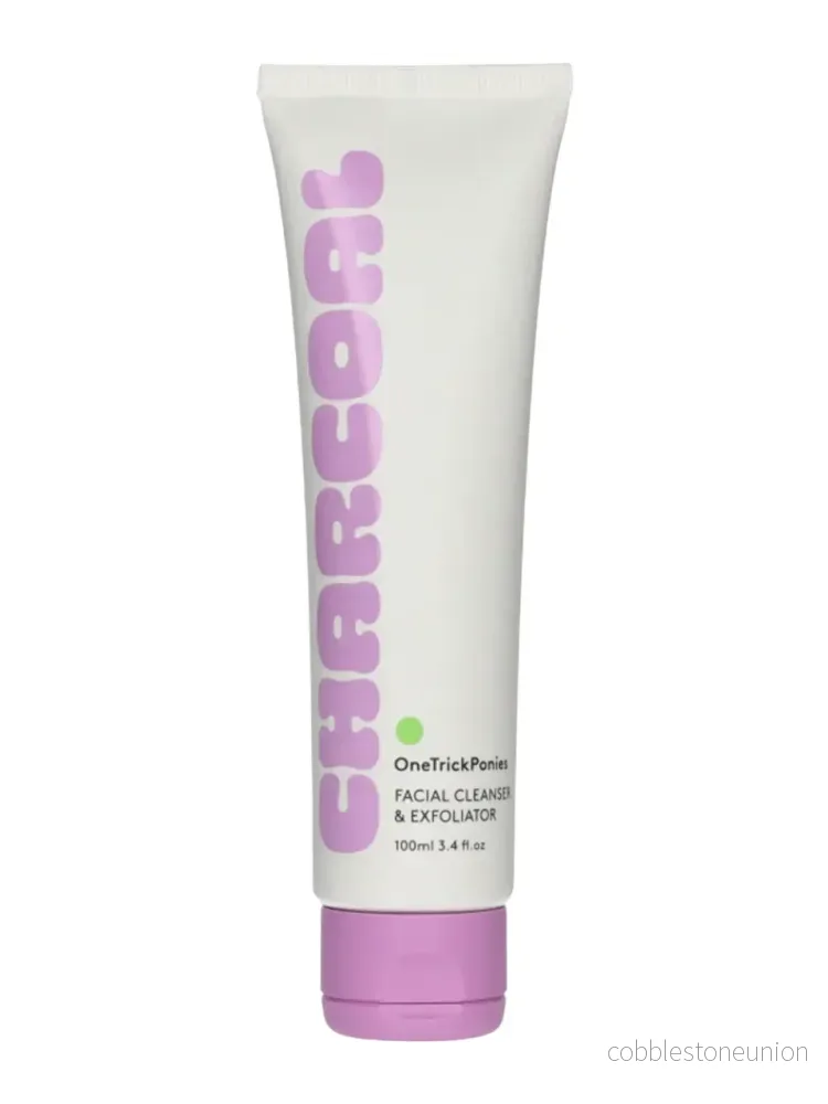 One Trick Ponies, Charcoal, Exfolierande rengöringskräm, 100 ml