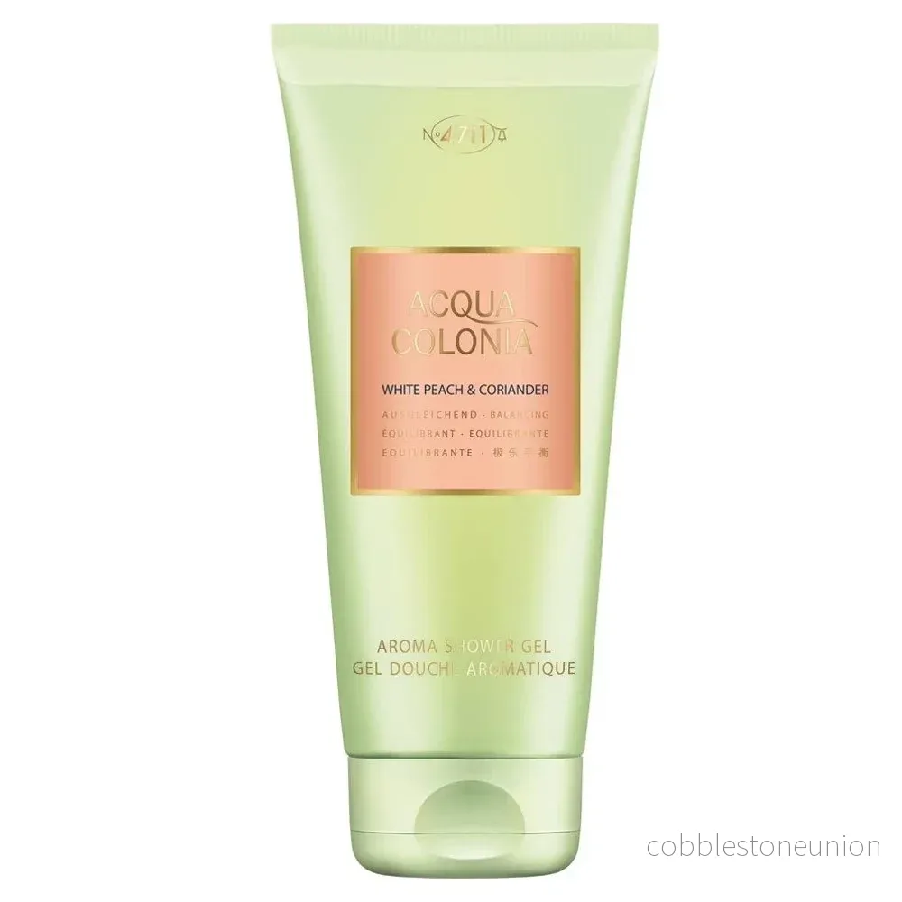 4711, Acqua Colonia, White Peach & Coriander, Moisturizing, Shower Gel, Body, All Skin Types, 200 ml