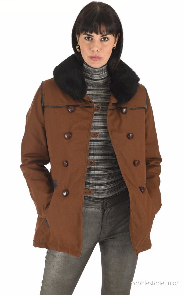 Authentic Brown Canvas Canadian Jacket - Women - Bild 2