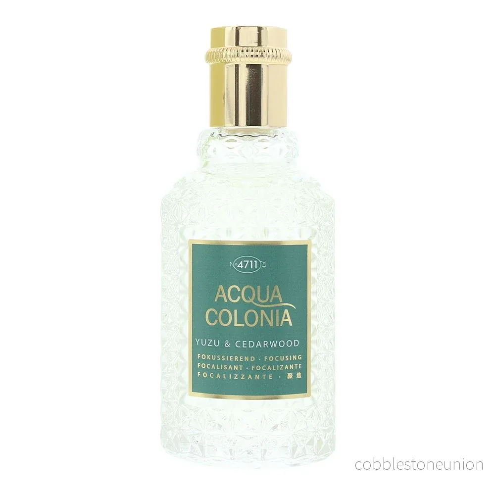 4711, Acqua Colonia Yuzu & Cedarwood, Eau de Cologne, Unisex, 50 ml