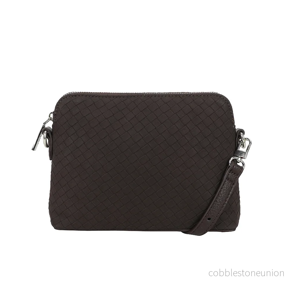 Ulrika Design Axelväska Braid mörkbrun