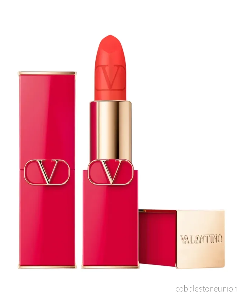 Valentino, Rosso, Matt, Krämigt läppstift, 403A, Återfyllningsbar, 3.5 g