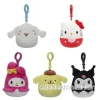 Squishmallows 9 Cm Clip On Hello Kitty and Friends