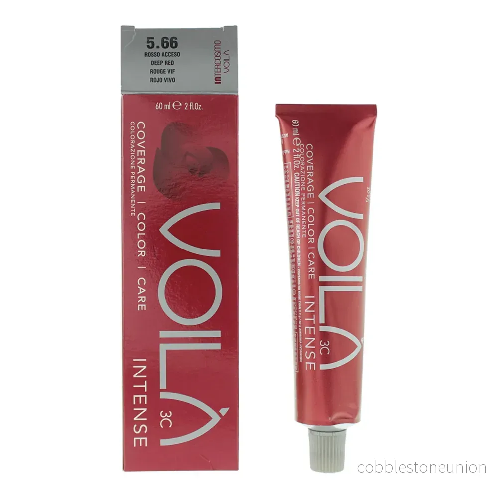 Intercosmo, Voila 3C Intense, Permanent Hair Colour, 5.66 Deep Red, 60 ml Intercosmo, Voila 3C Intense, Permanent Hair Colour, 5.66 Deep Red, 60 ml
