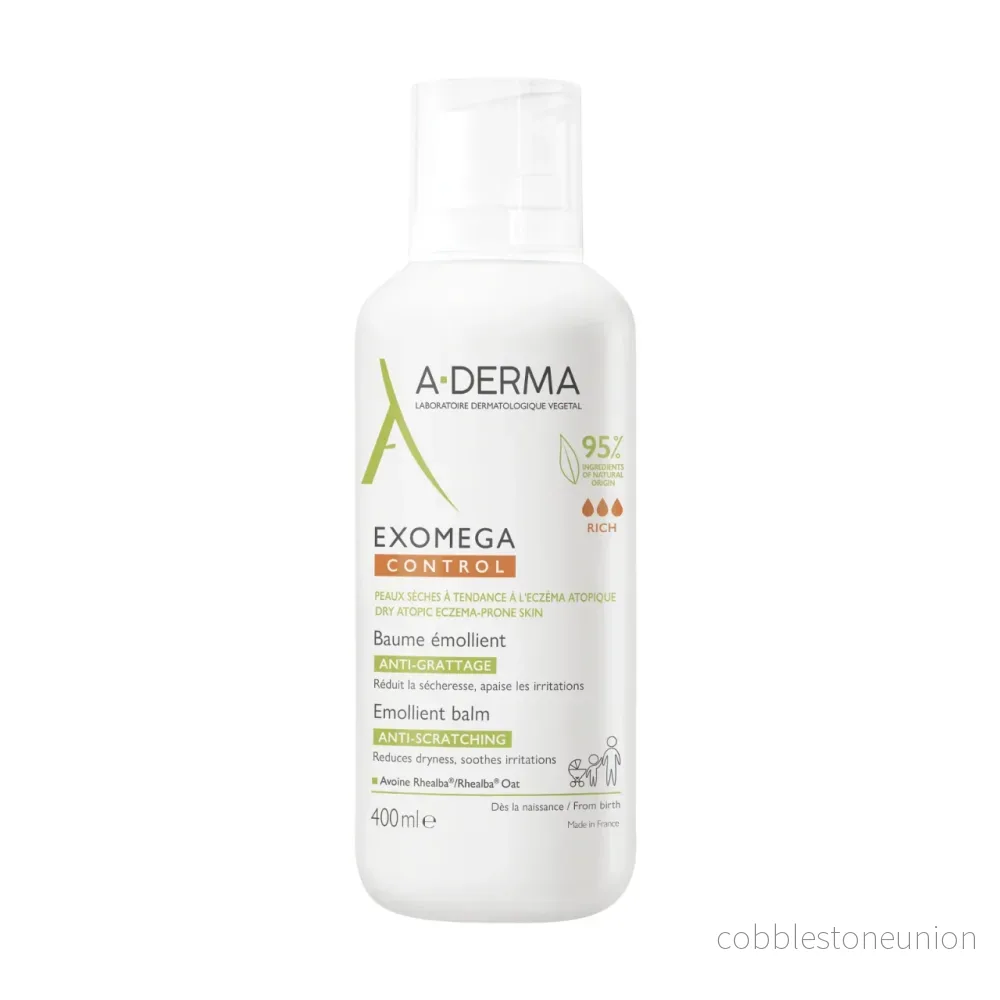 A-Derma, Exomega Control, Emollient, Balm, För ansiktet, 400 ml