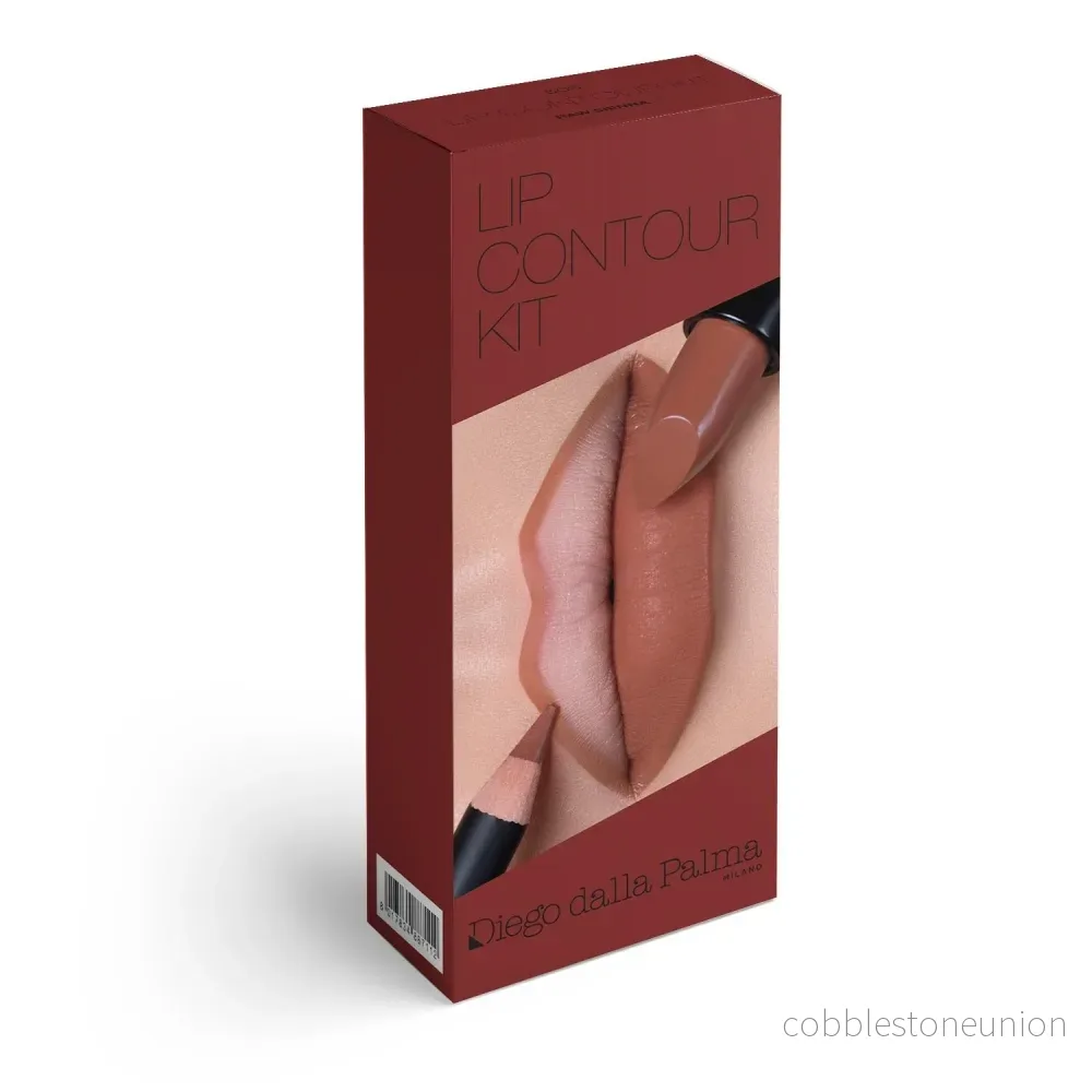 Set Diego Dalla Palma: Läppstift, krämigt läppstift, 503, Caramello, 4 g + Penna, kontur, läppenna, 503, Raw Sienna, 1,1 g