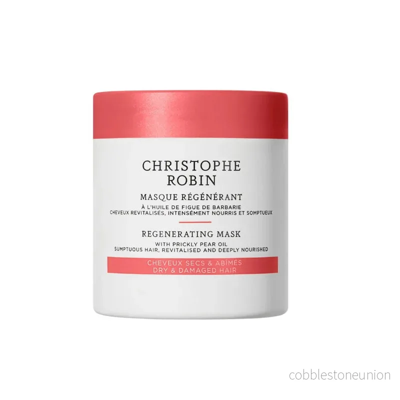 Christophe Robin, Regenererande, Kaktusfikonolja, Hårbehandlingskrämmask, För revitalisering, 100 ml