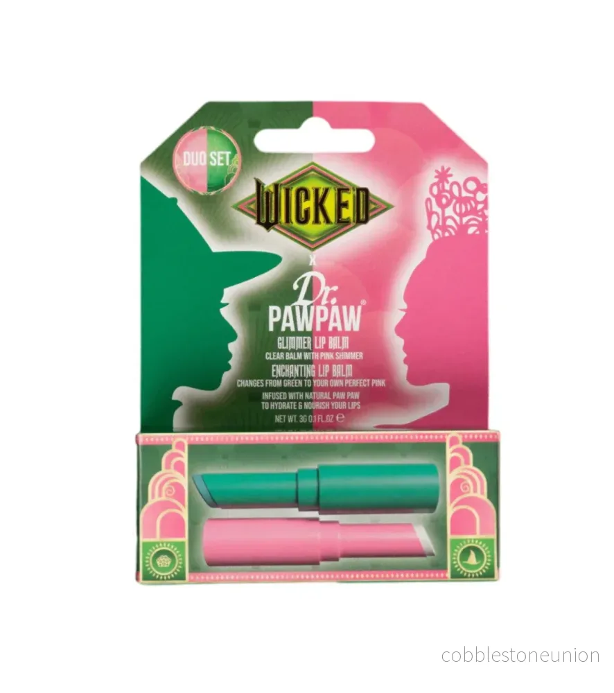 Set Dr. PawPaw: Wicked Enchanting, pH-Reactive, Lip Balm, Pink, 3 g + Wicked Glimmer, pH-Reactive, Lip Balm, Shimmering, 3 g Set Dr. PawPaw: Wicked Enchanting, pH-Reactive, Lip Balm, Pink, 3 g + Wicked Glimmer, pH-Reactive, Lip Balm, Shimmering, 3 g