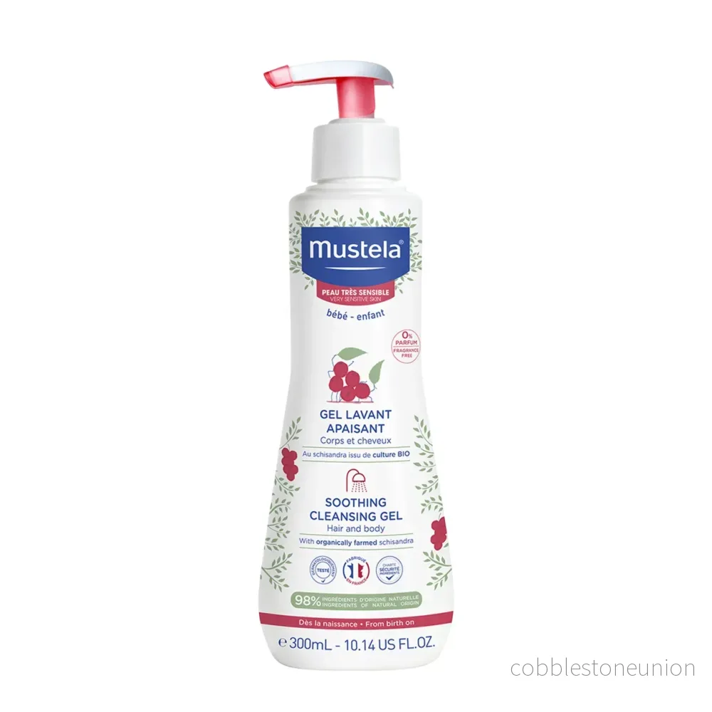 Mustela, Mustela, Schisandra, Rengörande & Lugnande, Duschgel, För hår & kropp, För mycket torr till atopisk känslig hud, 300 ml Mustela, Mustela, Schisandra, Rengörande & Lugnande, Duschgel, För hår & kropp, För mycket torr till atopisk känslig hud, 300 ml