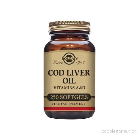 Solgar Cod Liver Oil Softgels, 250 softgels Solgar Cod Liver Oil Softgels, 250 softgels