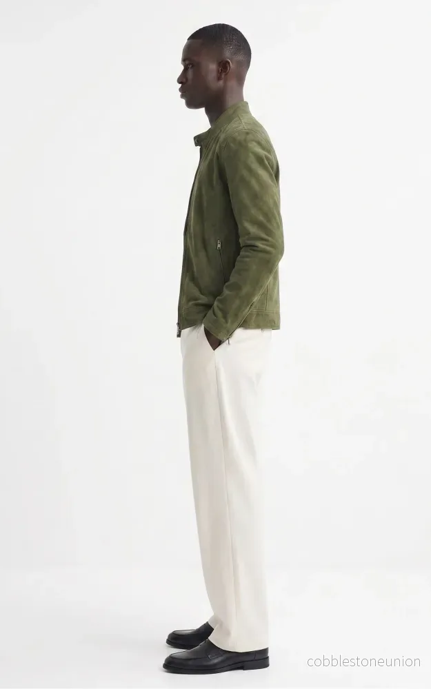 Delf Khaki Suede Jacket - Men - Bild 3
