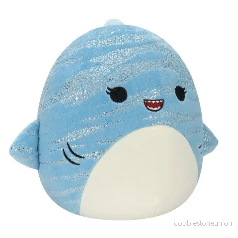 Squishmallows 30 Cm Lamar The Blue Whale Shark Squishmallows 30 Cm Lamar The Blue Whale Shark