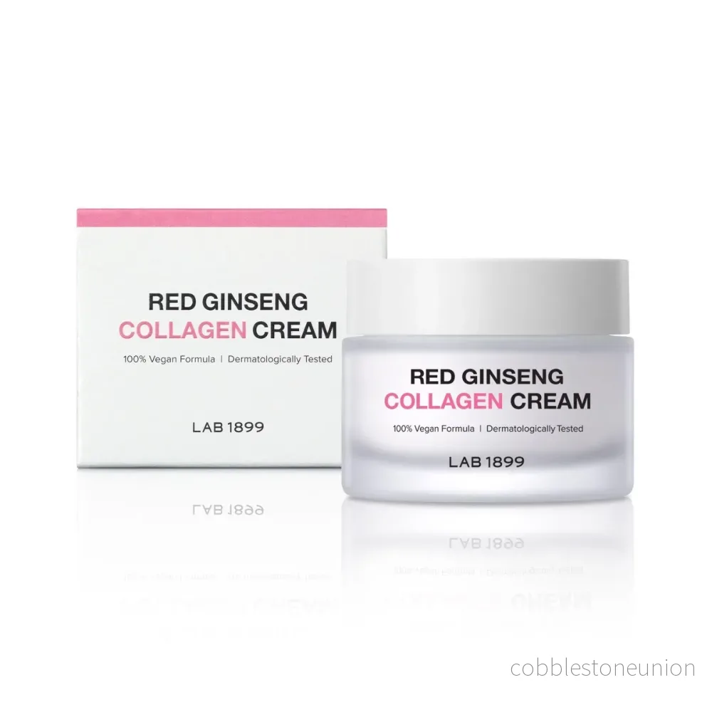 Lab 1899, Red Ginseng, Kollagen, Förbättrar hudens elasticitet, Kräm, För ansiktet, 50 ml - Bild 2