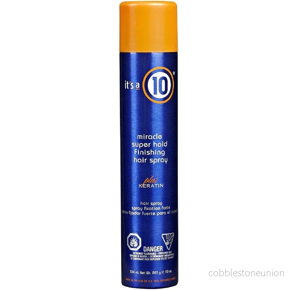 It's a 10, Miracle Super Hold Finishing Spray Plus Keratin, Hårspray, Styling, Extra stark stadga, 334 ml