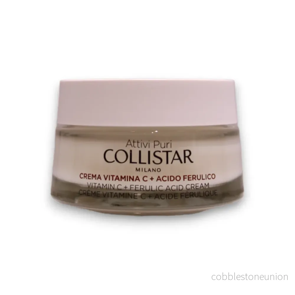 Collistar, Pure Actives, C-vitamin och ferulsyra, Strålande/Hydrerad & Revitaliserad, Dag, Kräm, För ansiktet, 50 ml - Bild 2