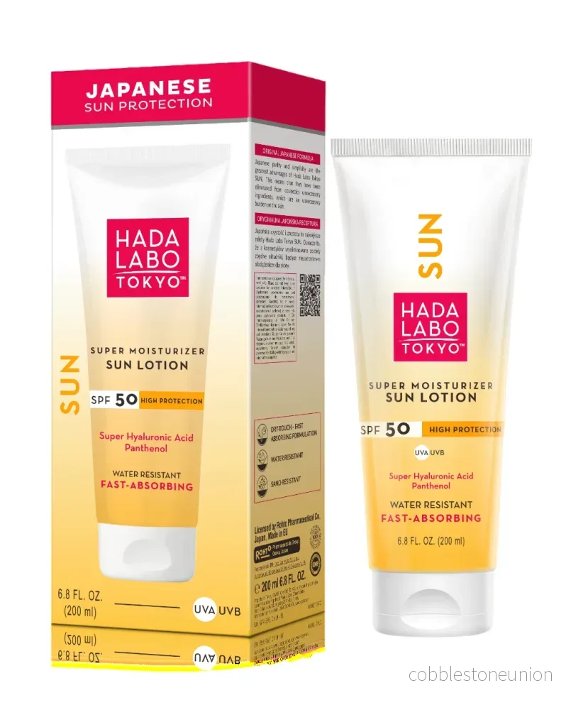 Hada Labo Tokyo, Sol, Hyaluronsyra, Fuktighetskräm, Solkräm, 50, 200 ml - Bild 2
